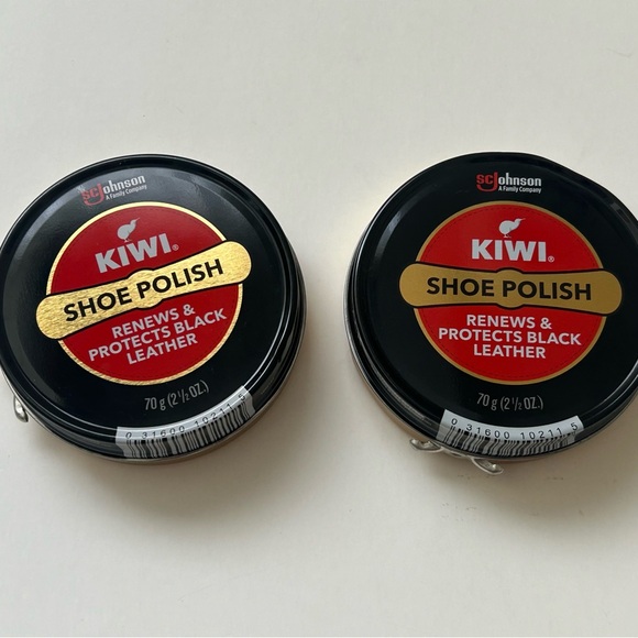 NWOT 2-New Kiwi Black Shoe Polish - Picture 2 of 6